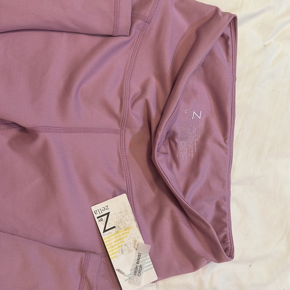NWT Z by Zella High Waist Daily Crop Pink Chateau size Medium - Picture 3 of 6